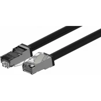 Wirewin Outdoor CAT6A S/FTP tinklo kabelis, 5m, juodas, PUR apvalkalas, atsparus UV PKW-OUT-SF-K6A-PUR 5.0