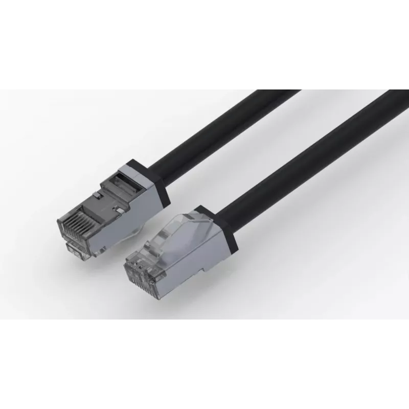 Wirewin Outdoor CAT6A S/FTP tinklo kabelis, 5m, juodas, PUR apvalkalas, atsparus UV PKW-OUT-SF-K6A-PUR 5.0
