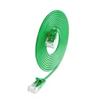 Wirewin SLIM KAT6A 10 Gigabit šviesinis tinklo kabelis, apvalus, U/UTP, Ø 3,6 mm, žalias (SLIM-L-UU-K6A 1.5 GN)
