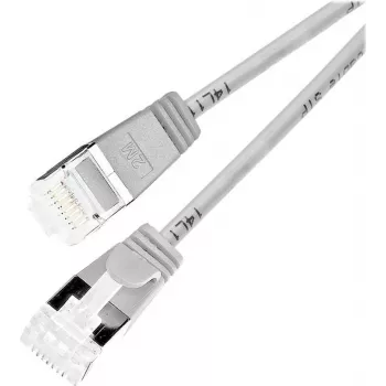 Wirewin Light tinklo kabelis apvalus U/FTP Cat 6a pilkas 3,0 m plonas lankstus PoE PKW-LIGHT-STP-K6A 3.0
