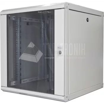 Wirewin 19 colių sieninis spintelė, vientisa, 600x600mm, nuimamos šoninės panelės (WCAB 600X600X12U)
