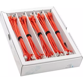 Wirewin SLIM-LS-K6A 0.25 RD 50 - Cat.6A U/FTP plonas Ethernet tinklo kabelis, 0,25 m, raudonas, 50 vnt.