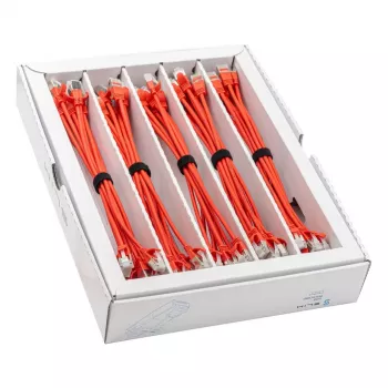 Wirewin SLIM-LS-K6A 0.25 RD 50 - Cat.6A U/FTP plonas Ethernet tinklo kabelis, 0,25 m, raudonas, 50 vnt.