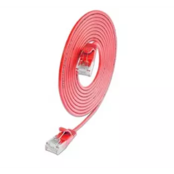 Wirewin SLIM KAT6A 10 Gigabit šviesinis pataisasapvalus, U/UTP, Ø 3,6 mm, raudonas (SLIM-L-UU-K6A 0.1 RD)