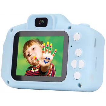 AGFAPHOTO ARKCMBL 8MP CMOS skaitmeninis fotoaparatas su 8x skaitmeniniu priartinimu, 2,7 inch LCD, Full HD vaizdo įrašais, mėlynas
