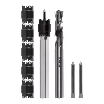 RUKO SPF-Set9tlg-HSSCo 9 dalių HSS-Co suktinių grąžtų rinkinys, DIN 338, split point, 2–10 mm, metalinė dėžutė
