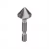 RUKO KES-Bit-HSS-90°-Ø20.5mm-L nusklembimo grąžtas, 20,5 mm pjovimo skersmuo, 90° kampas, HSS-XE, DIN 335 C, 10 mm kotas, 63 mm ilgis