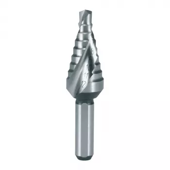 RUKO laiptinis grąžtas HSS 4,0-12,0 mm, 9 pakopų, split point, 6 mm kotas