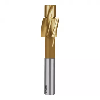 RUKO FLS-DIN373-HSS-TiN-M10x įdubų freza, HSS, TiN danga, M10, 17 mm