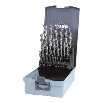 RUKO SPB-Set 25 dalių HSS sukimo grąžtų rinkinys su TL3000 danga, DIN 338, 1-13 mm metalinėje dėžutėje
