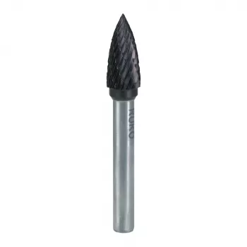 RUKO FRS-DIN8033-HM-TiAlN-Ø10,0mm kietlydinio galinis frezas, 4-ašmenų, TiAlN danga, DIN 8033, 10mm frezavimo skersmuo