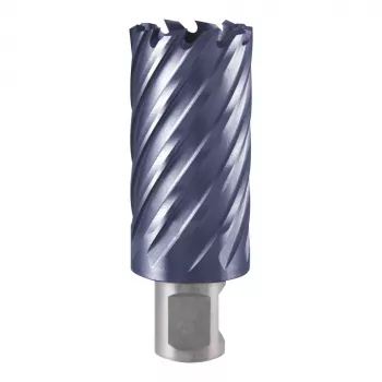 RUKO KEB-HSS-TiAlN-Mod.55-43,0mm šerdinis grąžtas 43 mm gręžimo skersmuo, 55 mm gręžimo gylis, TiAlN padengtas HSS, Weldon kotas