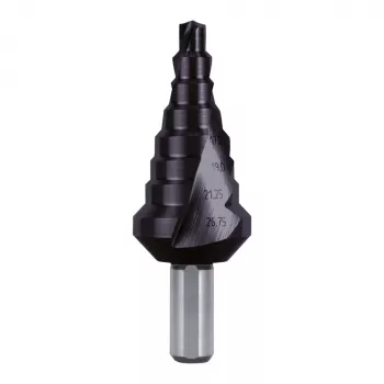 RUKO STB-HSS-TiAlN-6,0-26,75mm pakopinis grąžtas, TiAlN padengtas HSS, 9 pakopų