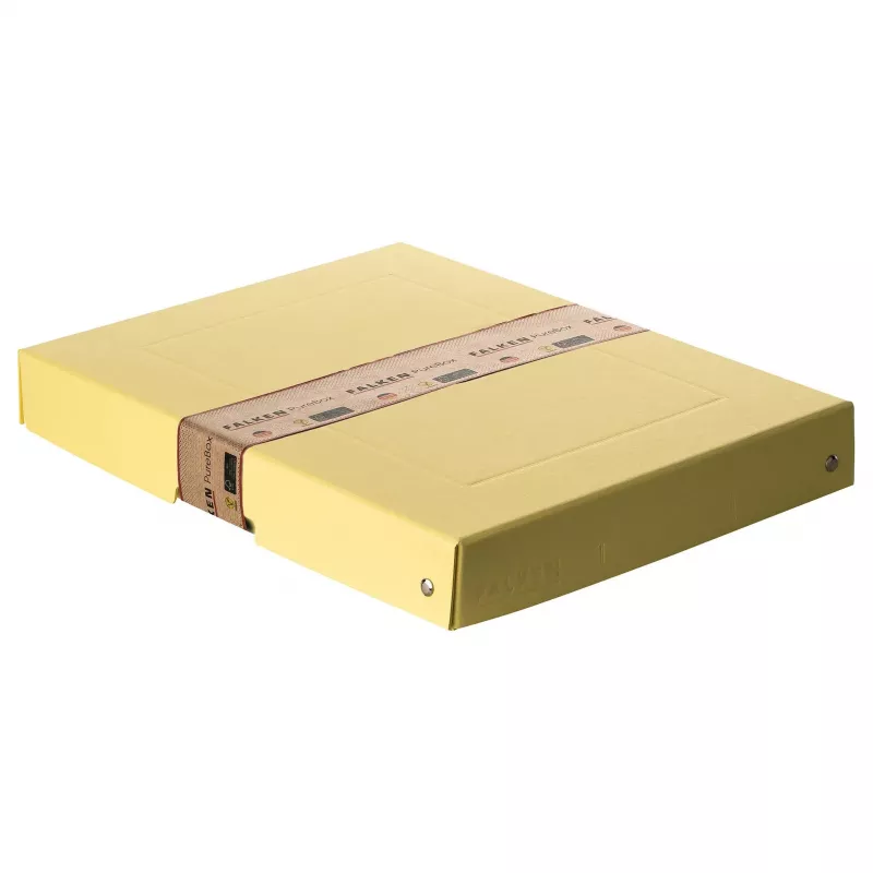 FALKEN PURE dokumentų dėžė 500 lapų pastelinės geltonos spalvos 24,0 x 32,0 x 4,0 cm, 1 vnt. (22001928000F)