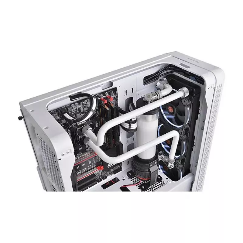 Thermaltake Pacific C-PRO G1/4 PETG vamzdelio 16mm išorinio skersmens suspaudimo jungtis, chromuota