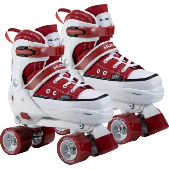 HUDORA riedučiai (keturračiai) 36-39 dydis, raudoni/balti, Sneaker-Look