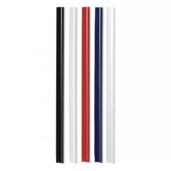 DURABLE 293002 įrišimo juostelės DIN A4 3 mm baltos, 10 vnt. paketas