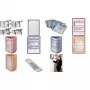 DURABLE Displėjaus panelių indeksų kortelės 58 mm, permatomos, 10 vnt. 560919