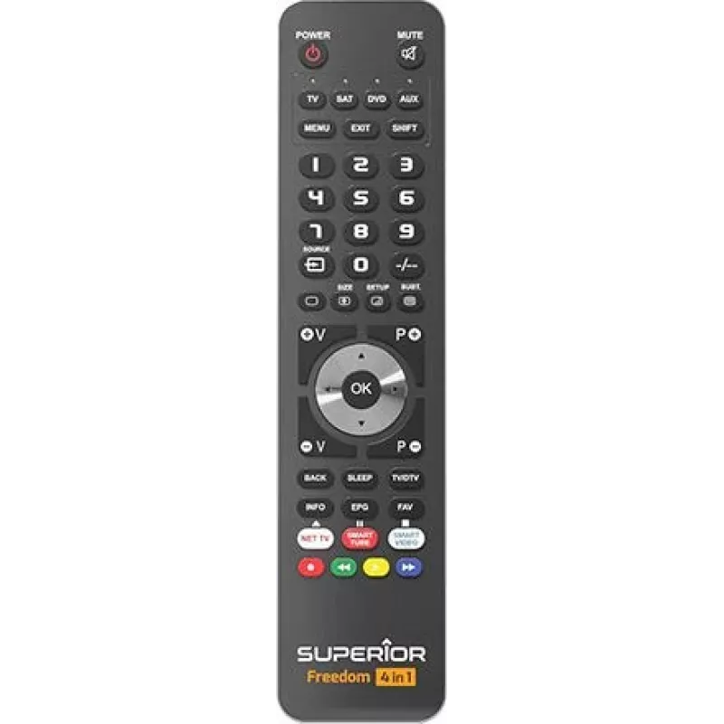 Superior Electronics Freedom Universalus programuojamas nuotolinio valdymo pultas juodas SUPTUB003