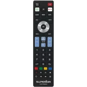 SUPERIOR ELECTRONICS SUPER Ready5 S universalus nuotolinio valdymo pultas - juodas SUPTRB019