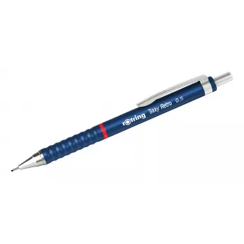 Rotring Tikky Retro mechaninis pieštukas 0,5 mm, mėlynas chromo apdaila 2202566