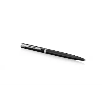Waterman Impression tušinukas - juodas lakas, chromuoti akcentai, vidutinio storio mėlyna 2225498