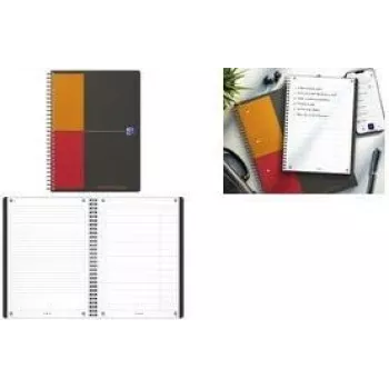 Oxford International Task Manager spiralinis užrašų bloknotas B5, 80 lapų, mėlynas, 400202295