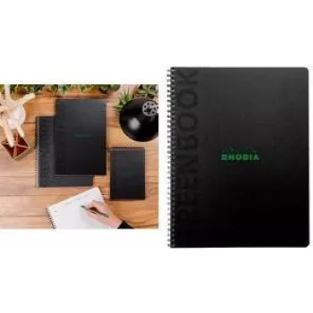 Rhodia Greenbook College Block A5+ liniuotė juodas 119934C