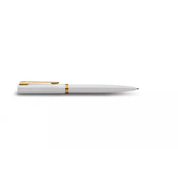 Waterman Allure Impression tušinukas, baltas lakas, aukso spalvos apdaila, vidutinio storio mėlynas rašalas 2225511