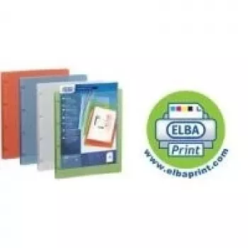 ELBA POLYVISION A4 prezentacinis segtuvas su 4 D-žiedų mechanizmu, 20 mm nugarėlė, permatomas PP 959034-17
