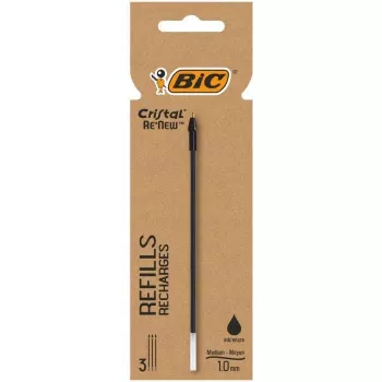 BIC Cristal RE'NEW tušinuko šerdelė, juoda, plona 0,32 mm, 1 vnt. 503839