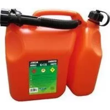 EDA kombinuota degalų ir alyvos kanistrė 6 L + 2,5 L dviejų kamerų raudona/juoda 010169 O SX6