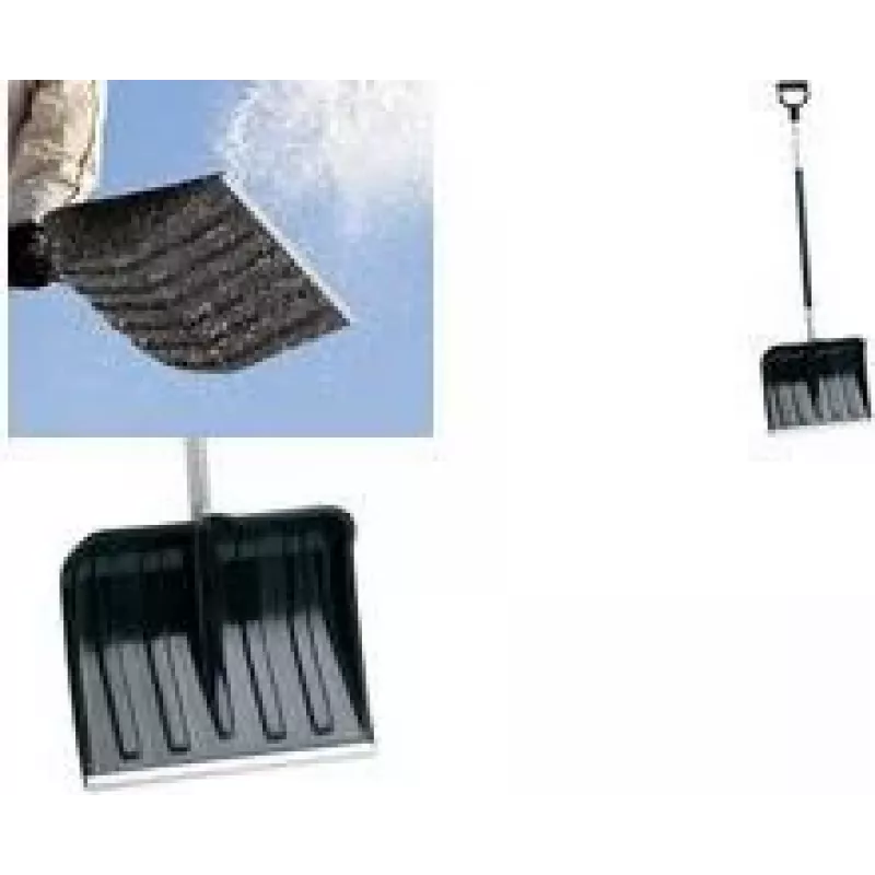 EDA sniego kastuvas su aliumininiu kotu, 400 mm geležtė, plastikinė geležtė ir rankena, aliumininis kraštas 010388 NO BX24