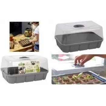 EDA Mini šiltnamis Size L antracito spalvos 15,7L 560x250x240mm 013933 G.ANT CX
