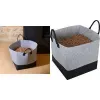 EDA granulių laikymo maišas, veltinis, 60 litrų, pilkas / juodas, 40 kg talpa, 1 vnt. 010487 G.BT