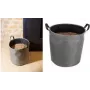 EDA granulių laikymo maišas, 60 litrų, tamsiai pilkas, 30 kg talpa, veltinis, sulankstomas, su nešimo rankenomis 010488 G/NO