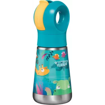 Maped PICNIK termo gertuvė Jungle Fever 350 ml nerūdijančio plieno turkio spalvos su šiaudeliu