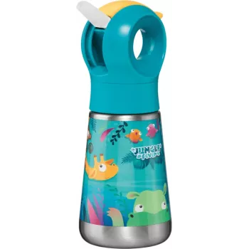 Maped PICNIK termo gertuvė Jungle Fever 350 ml nerūdijančio plieno turkio spalvos su šiaudeliu