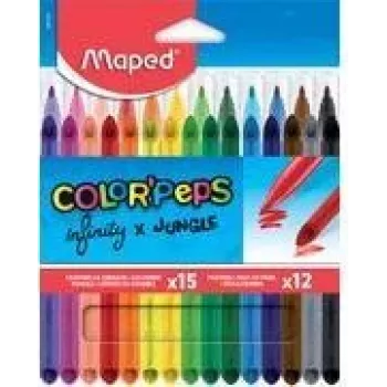 Maped INFINITY & COLOR'PEPS dailės rinkinys, 27 dalių, įvairių spalvų, kartoninė dėžutė 984744