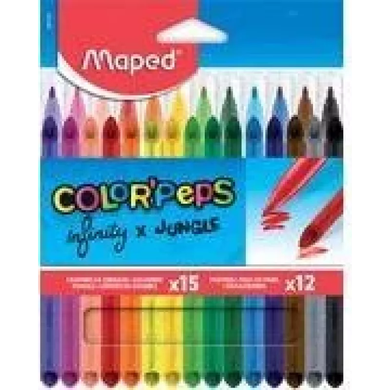 Maped INFINITY & COLOR'PEPS dailės rinkinys, 27 dalių, įvairių spalvų, kartoninė dėžutė 984744