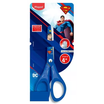 Maped Superman kūrybinės žirklės, suapvalintais galais, 130 mm, mėlynos 464233