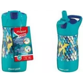 Maped PICNIK vaikiškas nerūdijančio plieno gertuvė 0,43L Dragon Green/Blue 871295