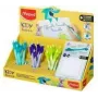 MAPED KIDY Learn trinamas rašiklis su rutuliuku, 0,7 mm, 18 vnt. stendas (229503)