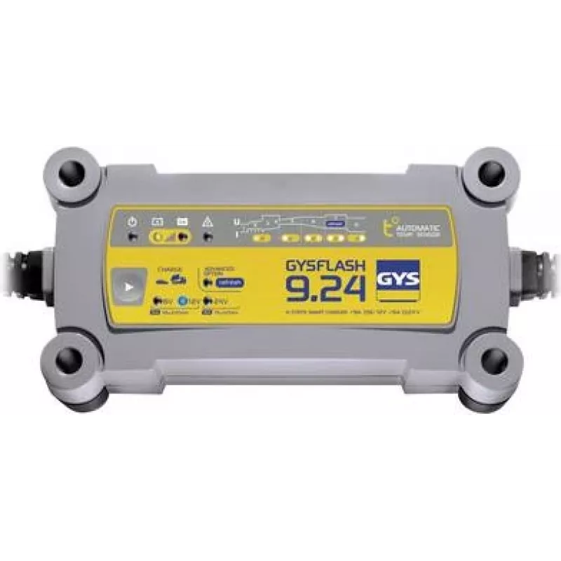 GYS FLASH 9.24 automatinis akumuliatorių įkroviklis 6V/12V/24V 9A/9A/6A 029477