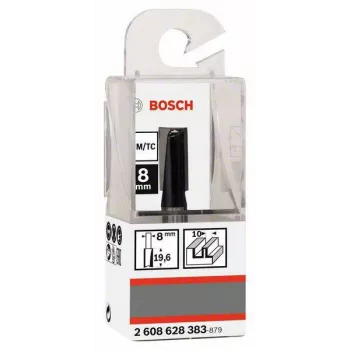 Bosch frezavimo griovelio freza 8 mm kotu, 10 mm skersmuo, 20 mm pjovimo ilgis, 51 mm bendras ilgis 2608628383