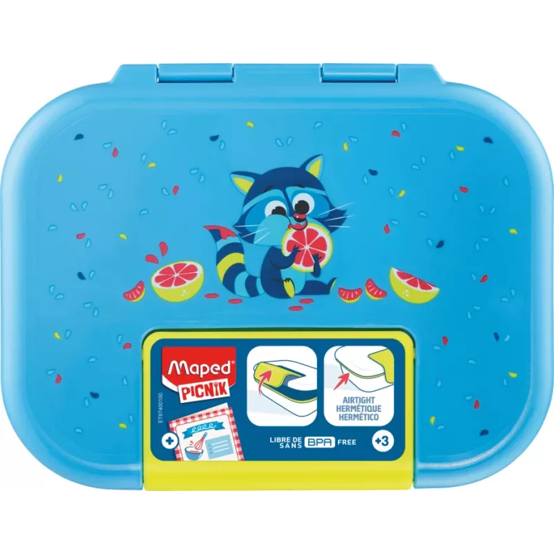 Maped PICNIK pietų dėžutė WASCHBÄR, nerūdijančio plieno, 0,9 L, meškėno dizainas 874001