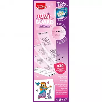 Maped Creativ Princess papildymo rinkinys LUMI BOARD LED šviesos stalams, 20 atsekimo lapų 907096