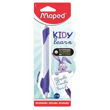 Maped KIDY learn trinamas flomasteris-trišakis su trintuku, kiškio dizainas, mėlynas rašalas, 0,7 mm, blisteris 229600