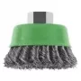 Bosch X-LOCK puodelinis šepetys 75 mm, gofruota plieninė viela 0,3 mm, 8500 aps./min, kampiniams šlifuokliams, 2608622104