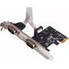 Dexlan 306588 2 prievadų RS232 PCI Express x1 serijinė adapterio plokštė su žemo profilio laikikliu